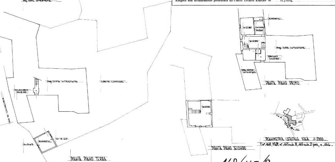 Pistoia, complesso immobiliare collinare.